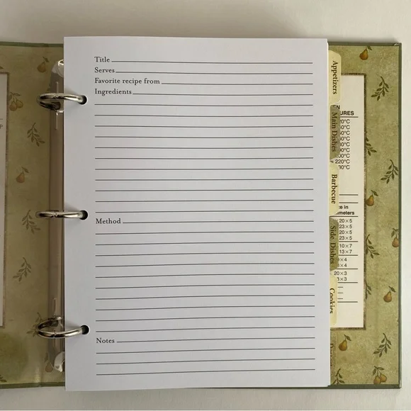 Recipe Keeper with blank recipe cards - Picture 5 of 7